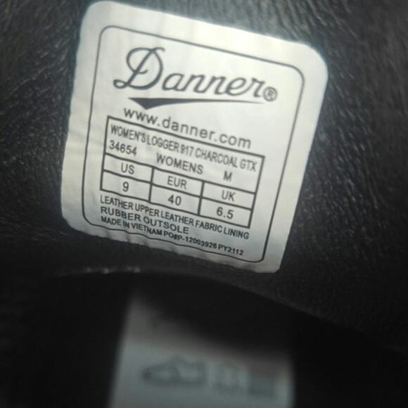 Danner charcol logger Hiking boots sz 9 - Picture 8 of 8